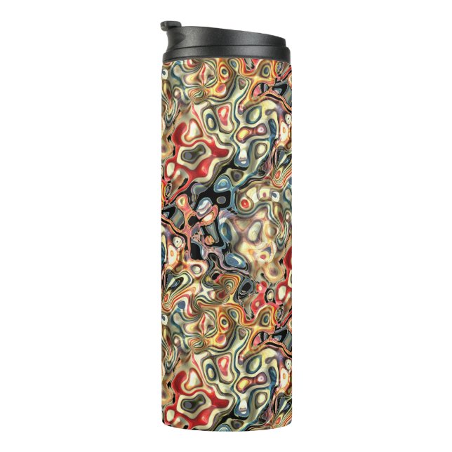 Termo Taza térmica de arte abstracto (Rotado hacia la derecha)