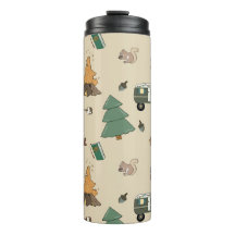 Taza térmica de aventura de camping Goldendoodle