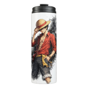 Termo Taza térmica de aventuras con sombrero de paja acu