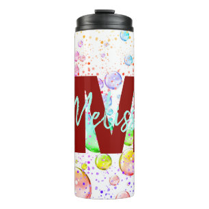 Termo Taza térmica de burbujas de colores personalizados