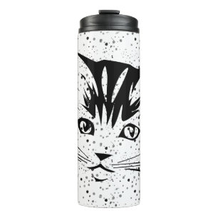 Termo Taza térmica de cara de gato