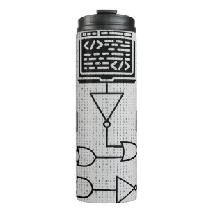 Termo Taza Térmica de Código Binario – Diseño de Tecnolo