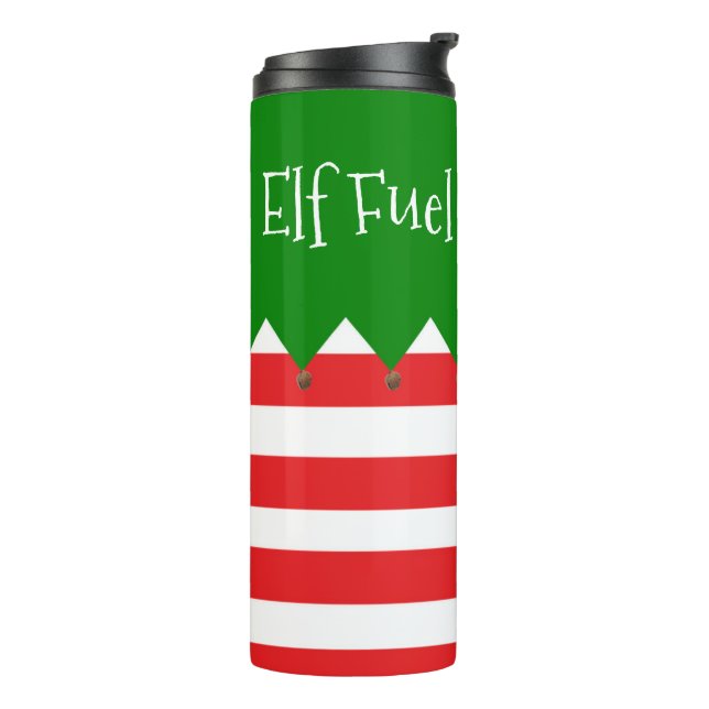 Termo Taza Térmica de Combustible de Elfo de Navidad (Rotado hacia la izquierda)