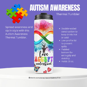 Termo Taza térmica de Conciencia del Autismo