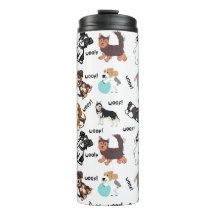 Taza térmica de diseño Dog and Woof