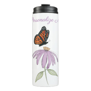 Termo Taza térmica de flor de cono mariposa