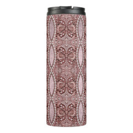 Termo Taza térmica de flor rosa