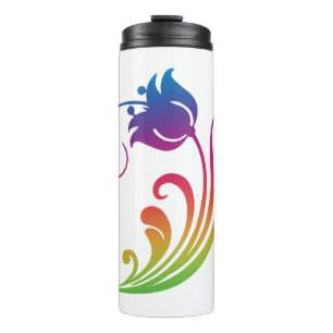 Termo Taza térmica de flores