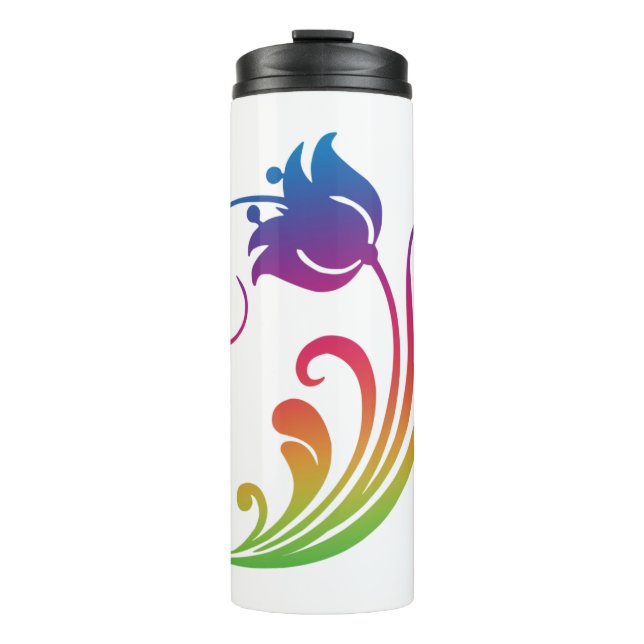 Termo Taza térmica de flores (Anverso)