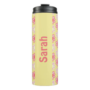 Termo Taza térmica de flores retro personalizadas