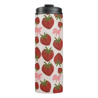 Termo Taza térmica de fresas y lazos