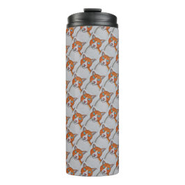 Termo Taza térmica de gato jengibre y blanco