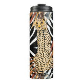 Termo Taza térmica de guepardo salvaje