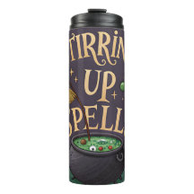 Taza térmica de Halloween embrujada Revolviendo He