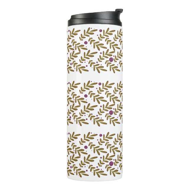 Termo Taza térmica de hoja botánica (Rotado hacia la izquierda)