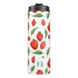 Termo Taza térmica de hoja de fresa con monograma