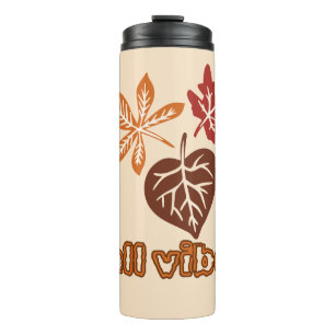 Termo Taza térmica de hojas de otoño con vibraciones de 