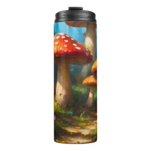 Termo Taza térmica de hongo de fantasía