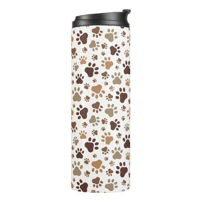 Termo Taza térmica de huellas de patas embarradas (Rotado hacia la izquierda)