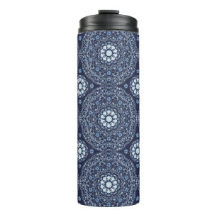 Termo Taza térmica de Mandala Azul