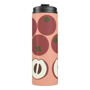 Termo Taza térmica de manzana de terciopelo