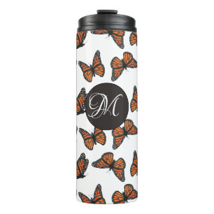 Termo Taza térmica de mariposas monarca