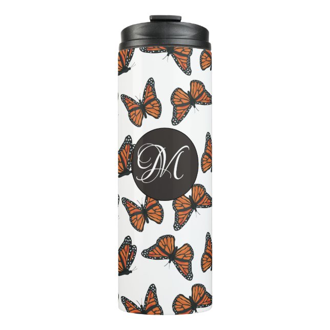Termo Taza térmica de mariposas monarca (Anverso)