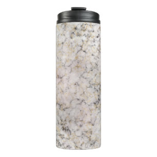 Termo Taza térmica de mármol gris blanco humo dorado