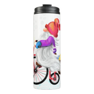 Termo Taza térmica de Navidad Gnomo con regalos