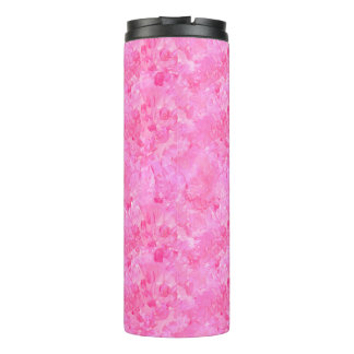 Termo Taza térmica de peonía rosa