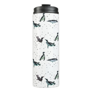 Termo Taza térmica de pingüinos burbujeantes (elija colo