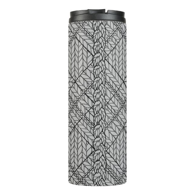 Termo Taza térmica de punto argyle gris (Reverso)