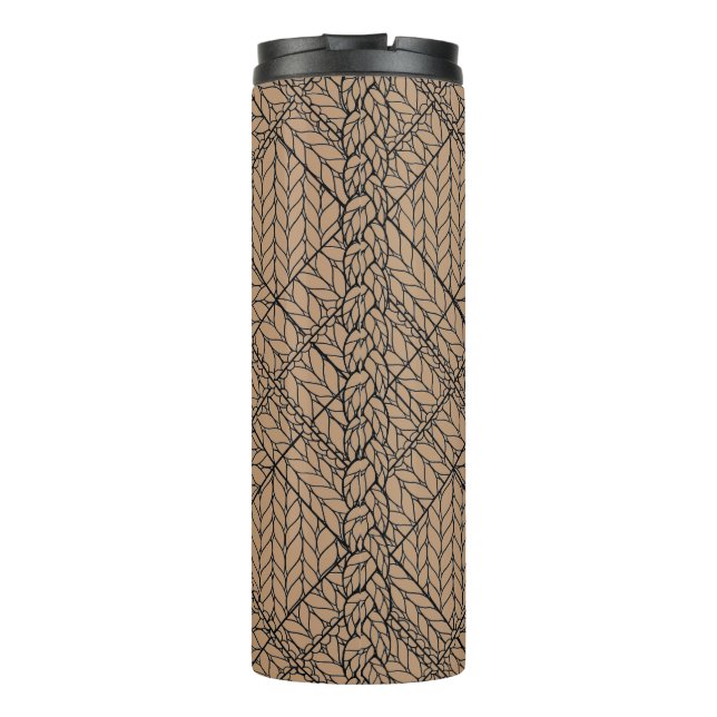 Termo Taza térmica de punto argyle TAN (Reverso)