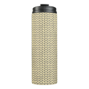 Termo Taza térmica de punto CREAM NEGRA