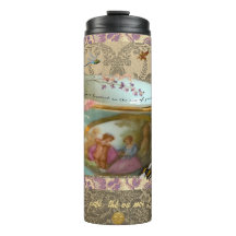 Taza térmica de regalo romántico rococo