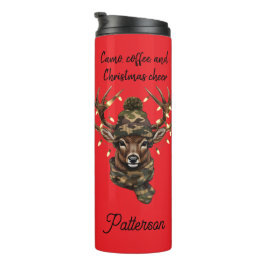 Termo Taza térmica de venado de Navidad