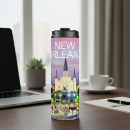 Termo Taza térmica de viaje de la Catedral de Nueva Orle