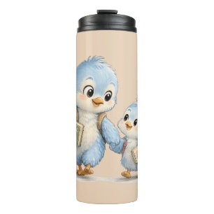 Termo Taza térmica de viaje Hermanos Pequeño Pájaro Azul