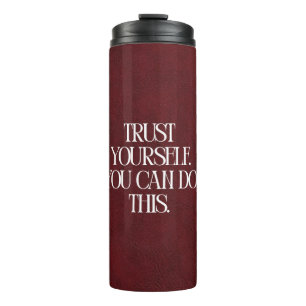 Termo Taza térmica de viaje motivacional granate