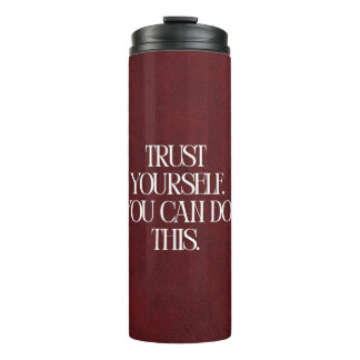 Termo Taza térmica de viaje motivacional granate