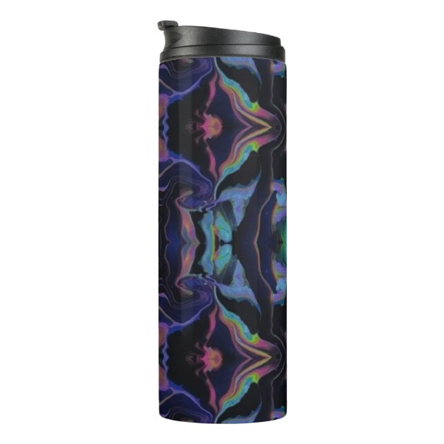 Termo Taza térmica de vidrio emplomado (Rotado hacia la derecha)