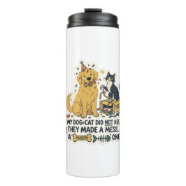 Termo Taza Térmica Divertida para Amantes de Perros y Ga