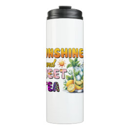 Termo Taza térmica dulce de sol aislada