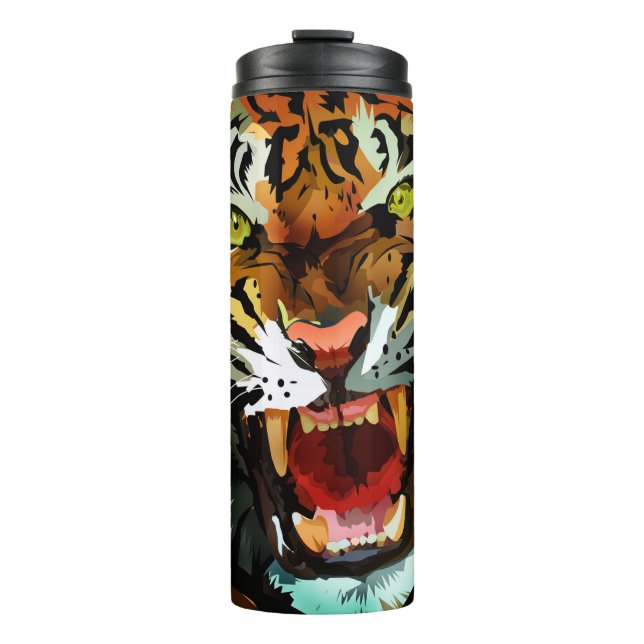Termo Taza térmica Fierce Roaring Tiger Bold (Anverso)