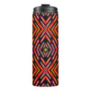 Termo Taza térmica Fiery Red Flame Orange Black 