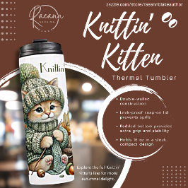 Termo Taza Térmica Gatitos Adorables Tejiendo