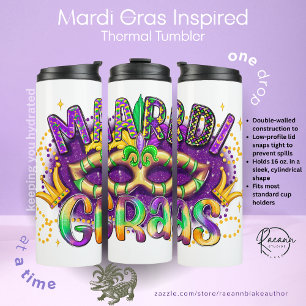 Termo Taza térmica inspirada en Mardi-Gras