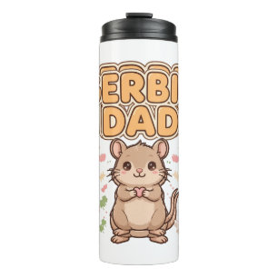 Termo Taza térmica Kawaii de Gerbil Dad