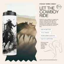 Taza térmica Let the Cowboy Ride