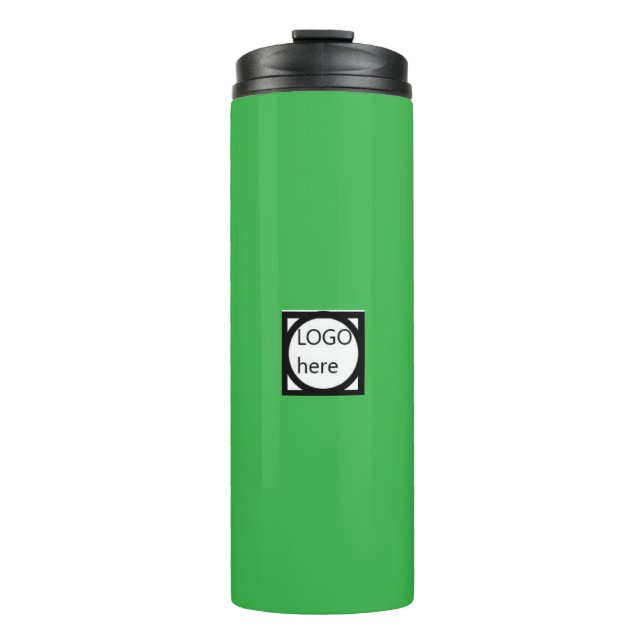 Termo Taza térmica LOGO promocional verde (Anverso)